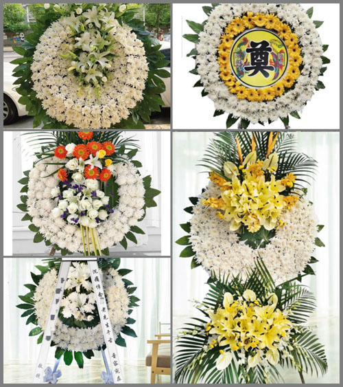 安徽六安市霍山县上土市镇陡沙河村花圈速递